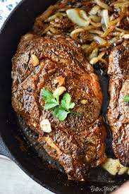Pan Seared Garlic Rib Eye Steak Butter Your Biscuit Recipe Ribeye Steak Rib Eye Steak Recipes Pan Steak