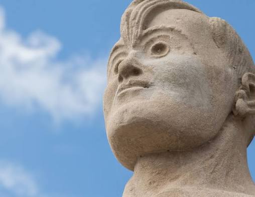 Statue of Joe Palooka in Oolitic