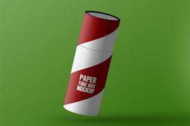 Download Free Paper Tube Packaging Mockup Paper Tube Packaging Mockup Packaging Mockup Box Packaging Design Mockup