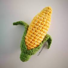 Amigurumi Orgu Misir Crochet Corn Zeamays Orgu Boncuk Amigurumi