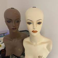 2 Front body Mannequin Heads- FREE SHIP!