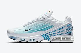 Nike Air Max Plus 3 White Black Laser Blue Enigma Stone Sneaker Debut