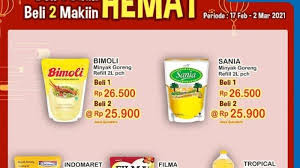 Senin, 13 januari harga minyak brent blend merujuk pada harga jual minyak jenis brent blend. Promo Indomaret Hari Ini Besok Beras Susu Body Lotion Turun Harga Minyak Goreng 2l Rp23 900 Tribun Bali