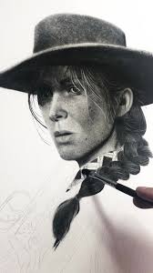 My charcoal drawing of Sadie Adler #reddeadredemption2 #reddeadredemption  #rdr #rdr2 #arthurmorgan #rockstargames #drawing #gaming