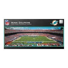 Free shipping dallas cowboys panoramic framed print solid cedar wood dark finish rustic display inaugural game. Miami Dolphins Stadium Puzzle Pro Football Hall Of Fame Official Site
