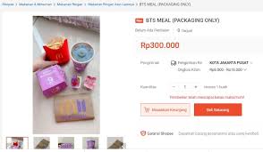 Menu bts meal terdapat dua ukuran yaitu medium dan dua kali medium. Oue3cxfmho6apm