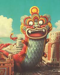Lemanoosh Chinese New Year Poster New Year Art New Year Illustration