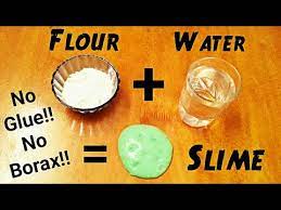 This video shows you how to make slime, or goo, without using borax which can be harsh on some people's skin. How To Make Slime With Flour And Water Diy Slime Without Glue Or Borax Flour Slime Without Glue Youtube