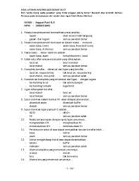 Tulisen kanthi cetha lan bener! Doc Genap Kad Uas Reguler Latihan Anggun Putri Academia Edu