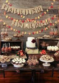 If the bride loves a good glass of bubbly, this adorable champagne wall is the perfect decor element for her bridal shower! Cozy And Sweet Fall Bridal Shower Ideas Wedding Inspiration Fall Fall Wedding Decorations Fall Bridal Shower