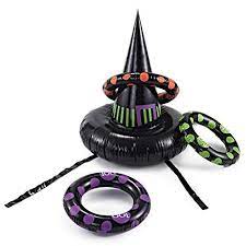 Inflatable Witch Hat Ring Toss Game Perfect For Halloween Party Favors By Spooktacular Creationsone Siz Toss Game Halloween Fun Halloween Games Halloween Games