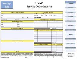 Template options include work orders for maintenance, it services, landscaping, auto repairs, cleaning, and more. 18 Free Hvac Invoice Templates Demplates Invoice Template Air Conditioning Services Hvac Services