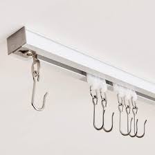 Introducing our commercial wall/ceiling double curtain track kit, this system is excellent for floor to ceiling curtains and drapery panels usually seen in hotel rooms. Curtain Rail Hooks Off 62 Medpharmres Com