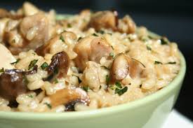 Easy Chicken And Mushroom Risotto Recipe Risotto Recipes Risotto Recipes Chicken Mushroom Risotto