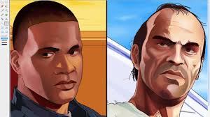 Dibujando a Michael Franklin y Trevor GTA V