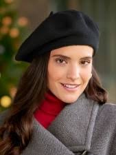 Ella Simone Boiled Wool Hat with Decorative Rose Flower