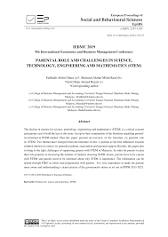 Yayasan pendidikan islam nurul huda. Pdf Parental Role And Challenges In Science Technology Engineering And Mathematics Stem
