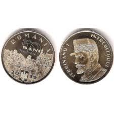 El valor en número, la palabra centavos y el año de acuñación. Rumania Numismatica Rovira