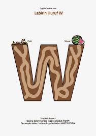 Cara buat kue selimut coklat : Gambar Huruf W