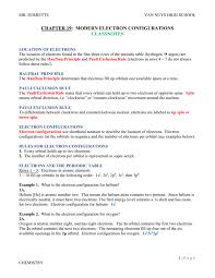 The electron configuration for helium shows a full outer shell and is helium is therefore called a nobel gas. Ch 19 Electron Config Classnotes