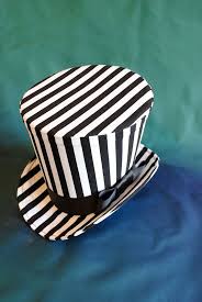 Black And White Striped Top Hat Striped Top Hat Steampunk Circus Ladies Top Hat Halloween Top Hat For Women Gothic Mini Top Hat Black White Checkered Hat Made To Order Top Hat Mini Top Hat Top Hats For Women