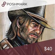 Arthur Morgan Sketch Arthur Wall Art Things To Sell