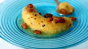 Bananes Flambees Aux Raisins Secs Recette De Bananes Flambees Aux Raisins Secs Marmiton