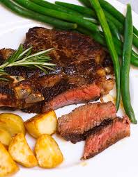 Pan seared rib eye steak. Pan Seared Rib Eye Steak Recipe Tipbuzz