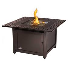 Like our round fire tables, these square fire tables feature a smaller footprint to take up less space on your patio but still offer an impressive flame output. Napoleon Victorian Square Gas Fire Pit