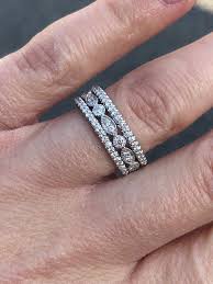 Excited To Share This Item From My Etsy Shop Art Deco Multi Row Ladies Diamond Band Vintage Engagement Rings Sapphire Stackable Diamond Bands Diamond Bands