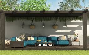 This poised pergola provides just the right amount of shade for the five barstools, while dual white umbrellas cast a shadow on the poolside lounge chairs. Outdoor Deck Decorating Ideas Contractor Cape Cod Ma Ri