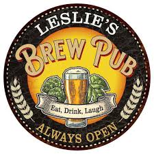 LESLIE'S Beer Pub Man Cave Metal Sign Home Decor 14 inch Round 100140025313 