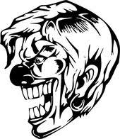 Spooky Clown File Cdr And Dxf Free Vector Download For Print Or Laser Engraving Machines Download Free V In 2020 Laser Engraving Machine Hand Art Drawing Vector Free