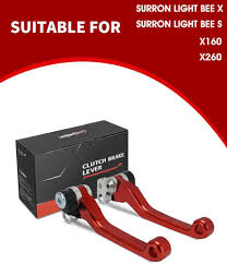 JFG RACING Brake Levers for Surron Light Bee,CNC Adjustable Foldable Handle  Brake Levers Replacement for Dirt Bike Surron Light Bee X and  S/X160/X260-Red : Automotive - Amazon.com