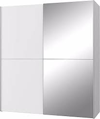 Ulos Armoire 2 Portes Coulissantes Miroir Blanc Mat L 170 3 X P 61 2 X H 190 5 Cm Aucune In 2020 Armoire Salle De Bain Tv Lowboard