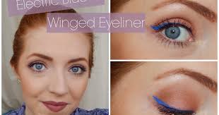 Electric Blue Winged Eyeliner