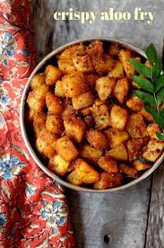 Aloo Fry Recipe How To Make Potato Fry Crispy With Less Oil Recipe Aloo Recipes Indian Food Recipes Indian Potato Recipes