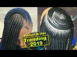 This blonde colored long braids in sleek fashion look just like a disney princess hairstyle. The Most Beautiful Braided Hairstyles For Black American Women African Braids 2019 Youtube