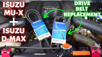 DRIVE BELT REPLACEMENT Isuzu Mu-x + D-Max || How to Replace A/C Belt &  Alternator Belt FULL TUTORIAL