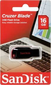 The cruzer blade usb flash drive features a compact design that fits easily into a pocket or computer bag. Sandisk Cruzer 16 Gb Usb Flash Laufwerk Foto Erhardt