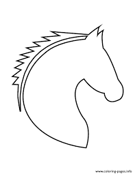 If your child loves interacting. Horse Head Stencil Coloring Pages Printable