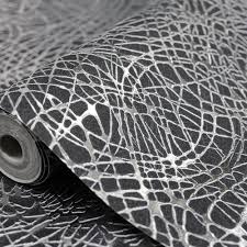 You will find the wallpapers, metallic, silver, baroque you want quickly and easily with our wallpaper search engine. Arthouse Foil Swirl Pattern Wallpaper Geometric Textured Metallic Motif Vinyl 294100 Black Silver I Want Wallpaper