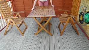 Vingli 2 pcs mosaic bistro folding chairs outdoor garden patio furniture seating. Outdoor Acacia Garden Table And Folding Chairs Vidaxl Youtube