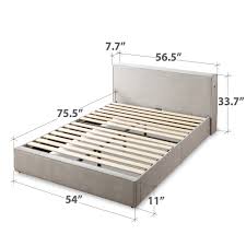 Check spelling or type a new query. Priage By Zinus Light Grey Platform Bed Frame With Usb Overstock 32038780