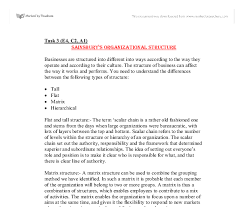 Sainsburys Organizational Structure Gcse Business