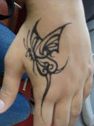 Butterfly Hand Tattoo Butterfly Hand Tattoo Hand Tattoos Butterfly Tattoo
