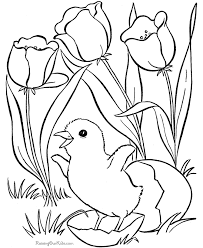 These spring coloring pages are sure to get the kids in the mood for warmer weather. Spring Picture To Print And Color Flower Coloring Pages Bunny Coloring Pages Spring Coloring Pages