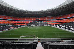 Donetsk shakhtar stadium ukraine stadion harrer ing warzone sonderkonstruktionen source damaged risk management. Donbass Arena Wikipedia