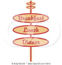 Between 6.30 and 8.00 pm breakfa. Vintage Tan Restaurant Sign Advertising Breakfast Lunch And Dinner Clipart Ill Diner Sign Recipe Book Design Restaurant Signs