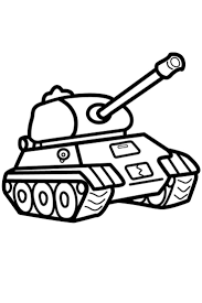 Colouring pages for boys army. Coloring For Kids Tank Drawing With Crayons
